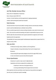 VACANCY - KENT ASSOCIATION OF LOCAL COUNCILS