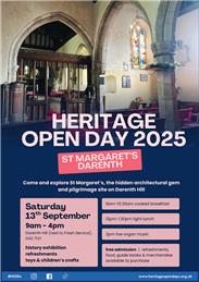 St Margaret's Heritage Open Day - Saturday 13 September 2025